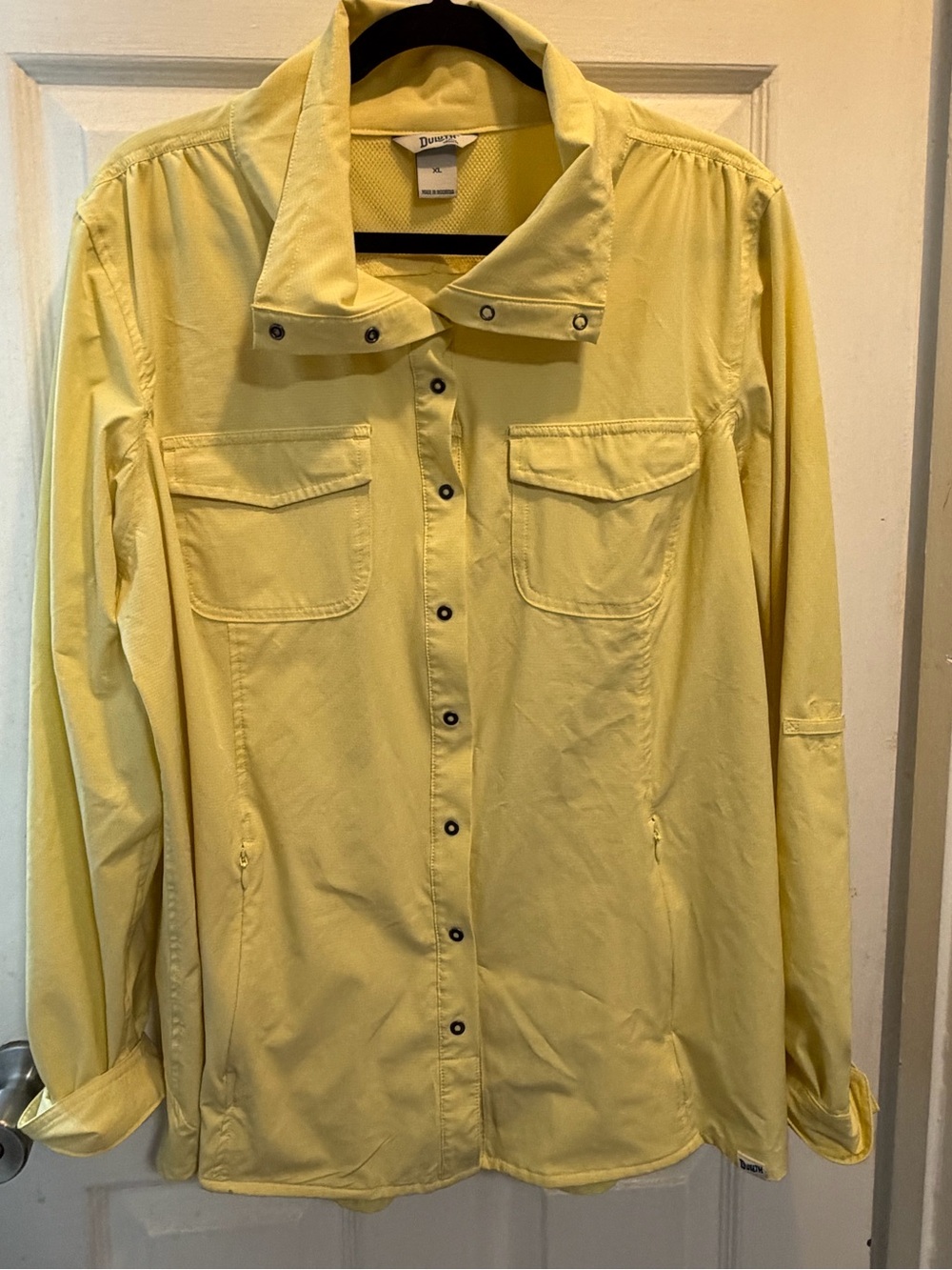 Duluth Trading Co Light Yellow Utility Jacket